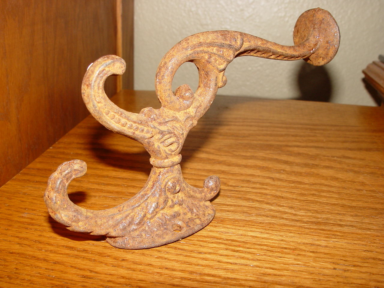 original paint vintage key rack holder victorian pine