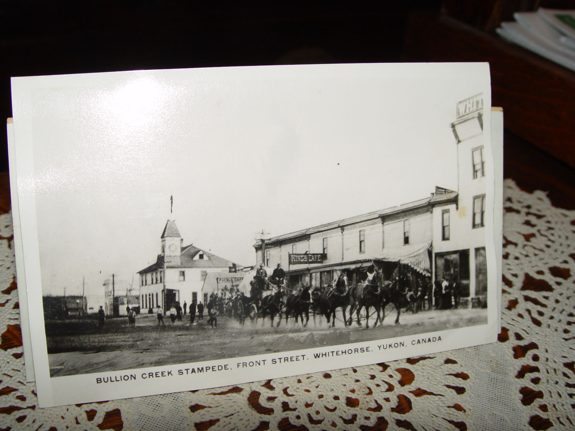 1900s RPPC
                                                Bullion Creek Stampede,
                                                Front Street, Whitehorse
                                                Yukon Canada
