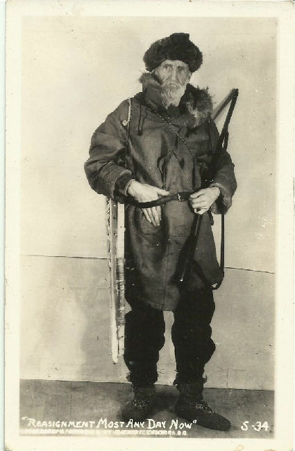 RPPC WWI Trapper
                                                Fur Snowshoes, Moccasins
                                                and Rifle