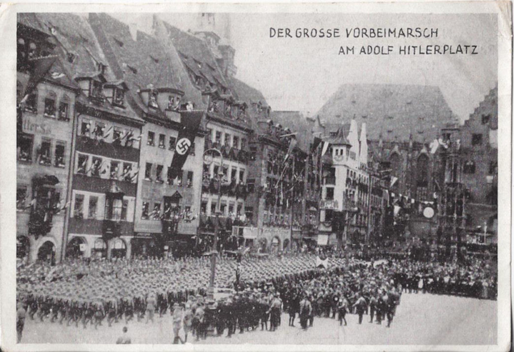 RPPC 3rd Reich
                                                March Fuehrer on the
                                                Adolf Hitler Place 1933