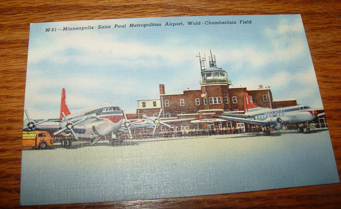 Minneapolis St.
                                                Paul Airport Postcard,
                                                Wold - Chamberlain Naval
                                                Reserve Postcard