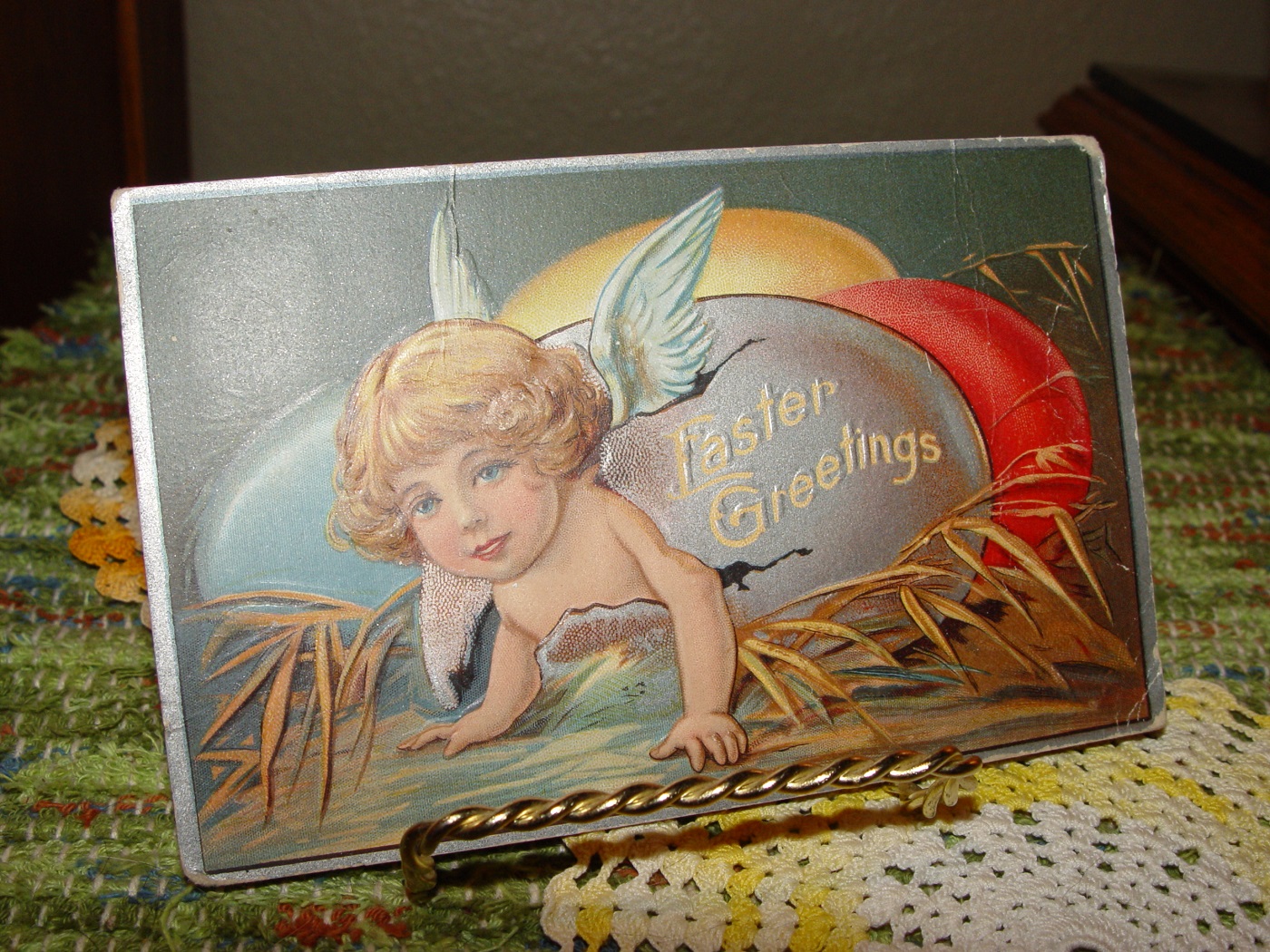 Angel Hatching
                                                From Easter Egg John
                                                Winsch Postcard Series #
                                                1