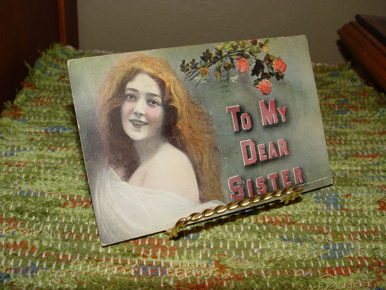 Victorian 1909
                                                'To My Dear Sister'
                                                Postcard Taylor Art Co.
