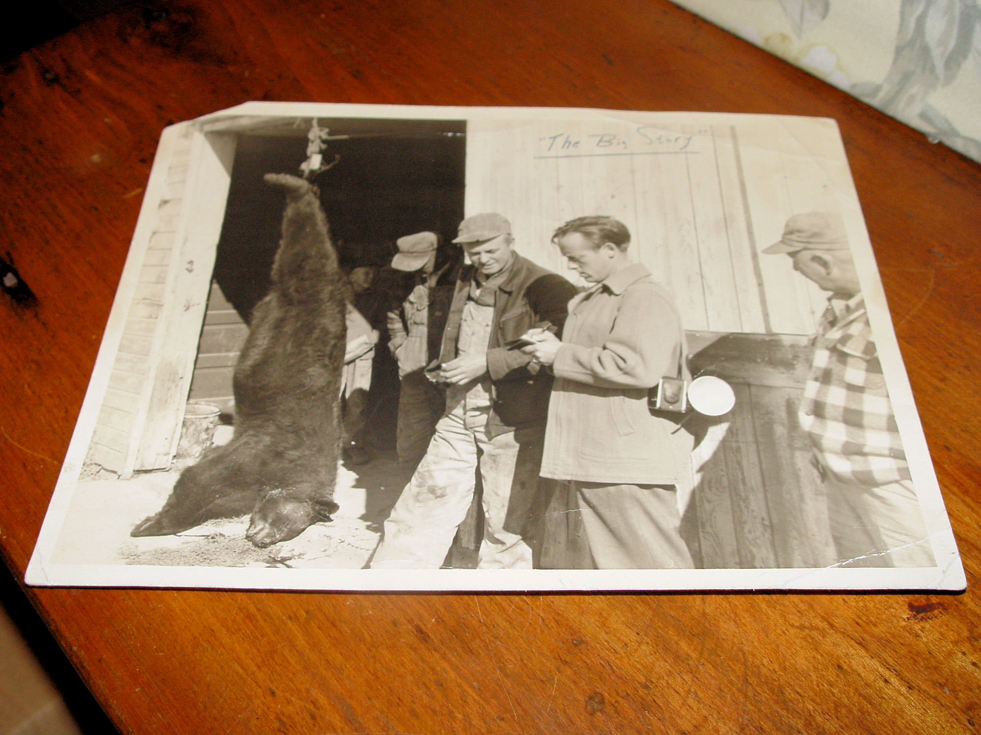 Original 10 x 8 Bemidji
                                        Bear Hunting Journalist 1940s
                                        Photograph