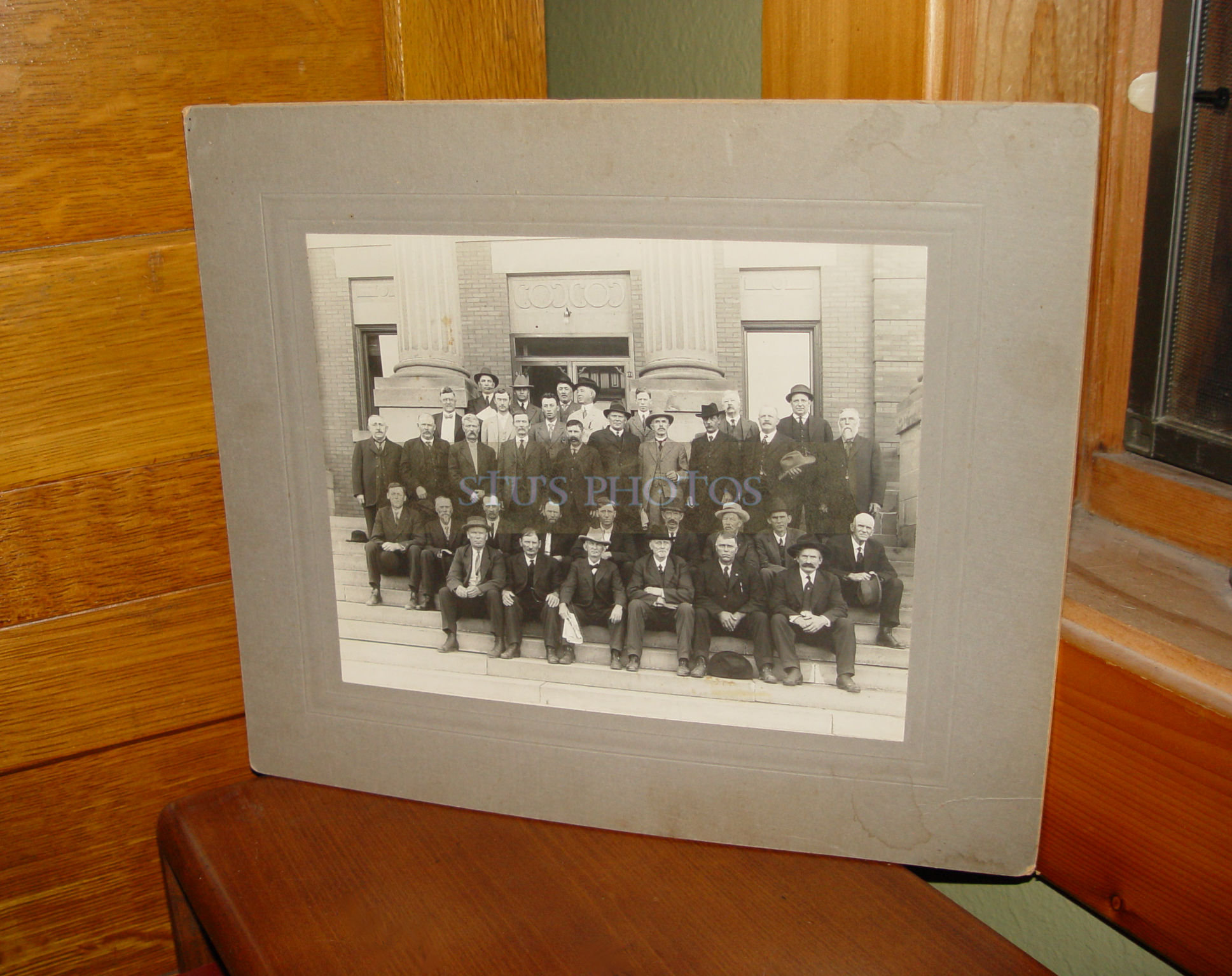Clay County Spencer Iowa
                                        men Cabinet Lrg. Photograph