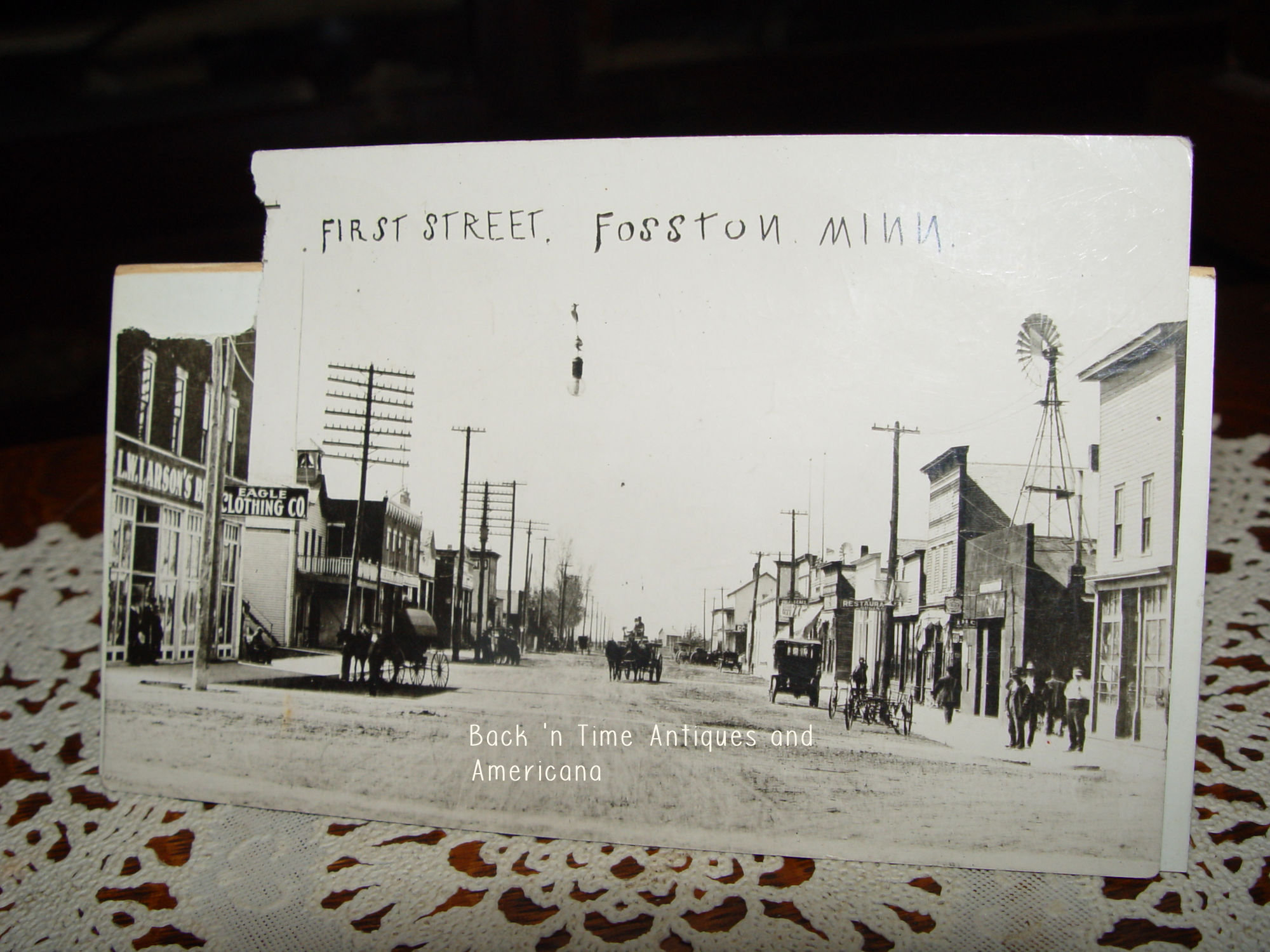 1915 RPPC First
                                                Street Fosston Minnesota
                                                Store Fronts
