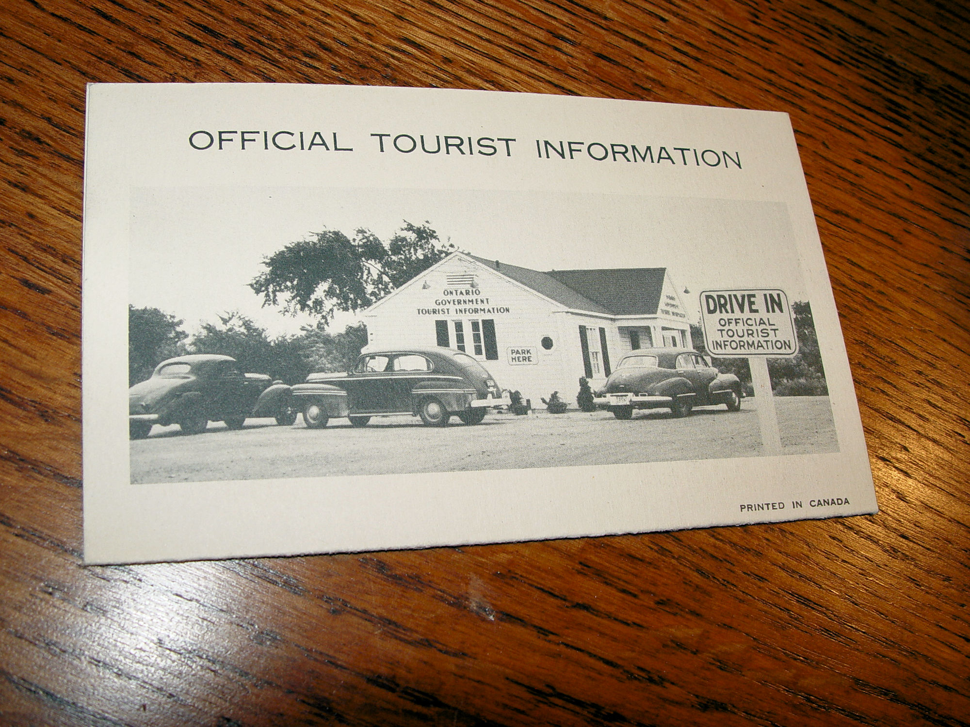 1930s Ontario
                                                Canada Tourist
                                                Information Center Fort
                                                Frances Postcard