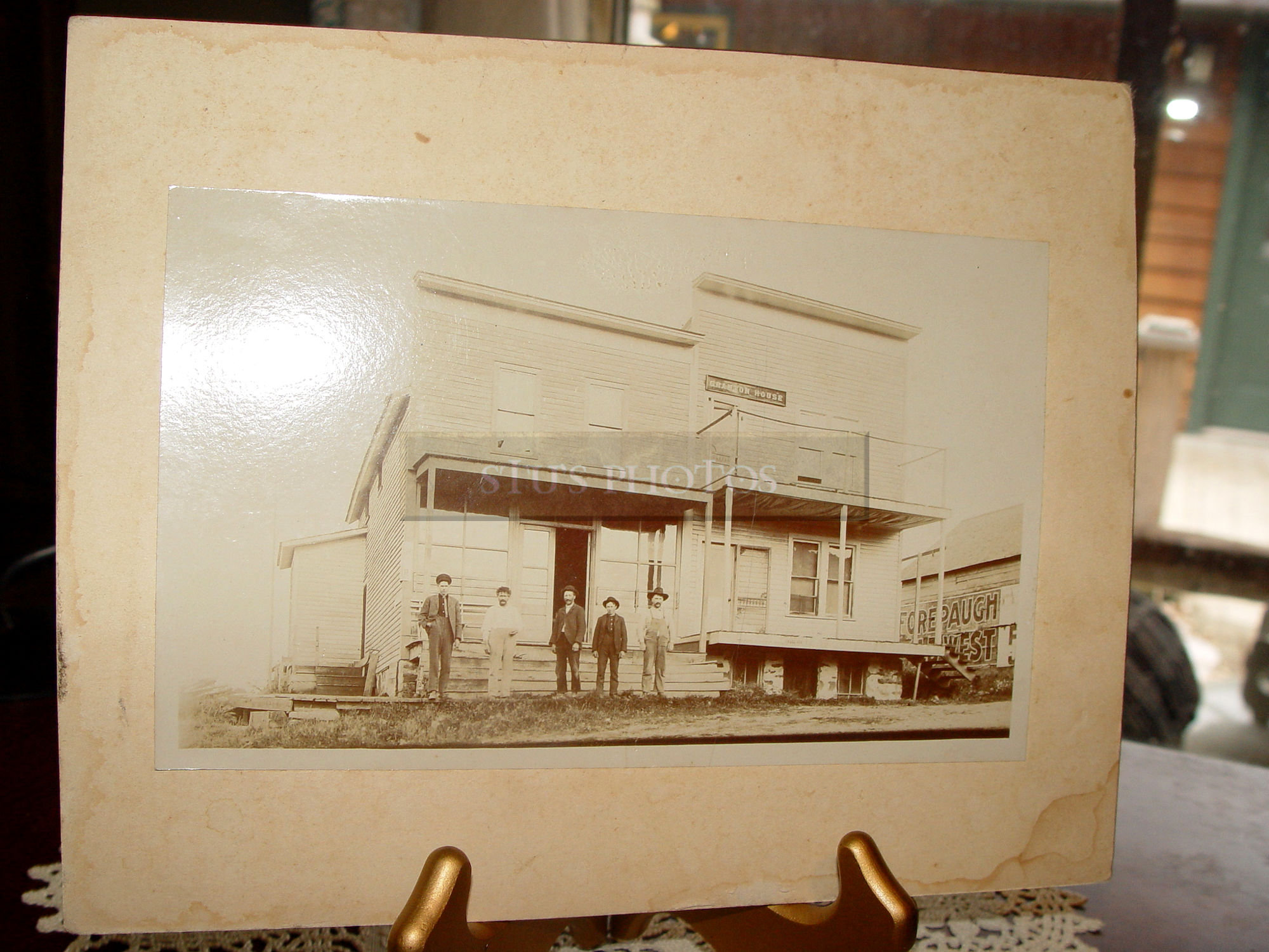 19th c. Hotel - Saloon
                                        Cabinet Card Granton Wisconsin
                                        Photograph