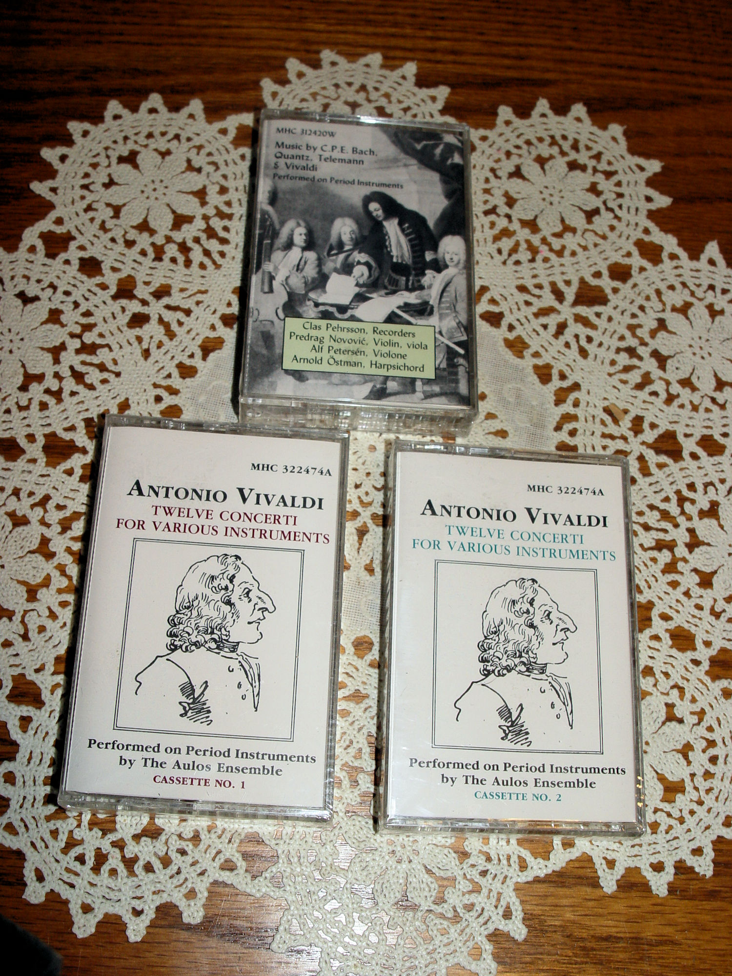 Antonio Vivaldi: Concerti
                                        12 NOS Cassettes No. 1 & 2
                                        Performed On Period Instruments