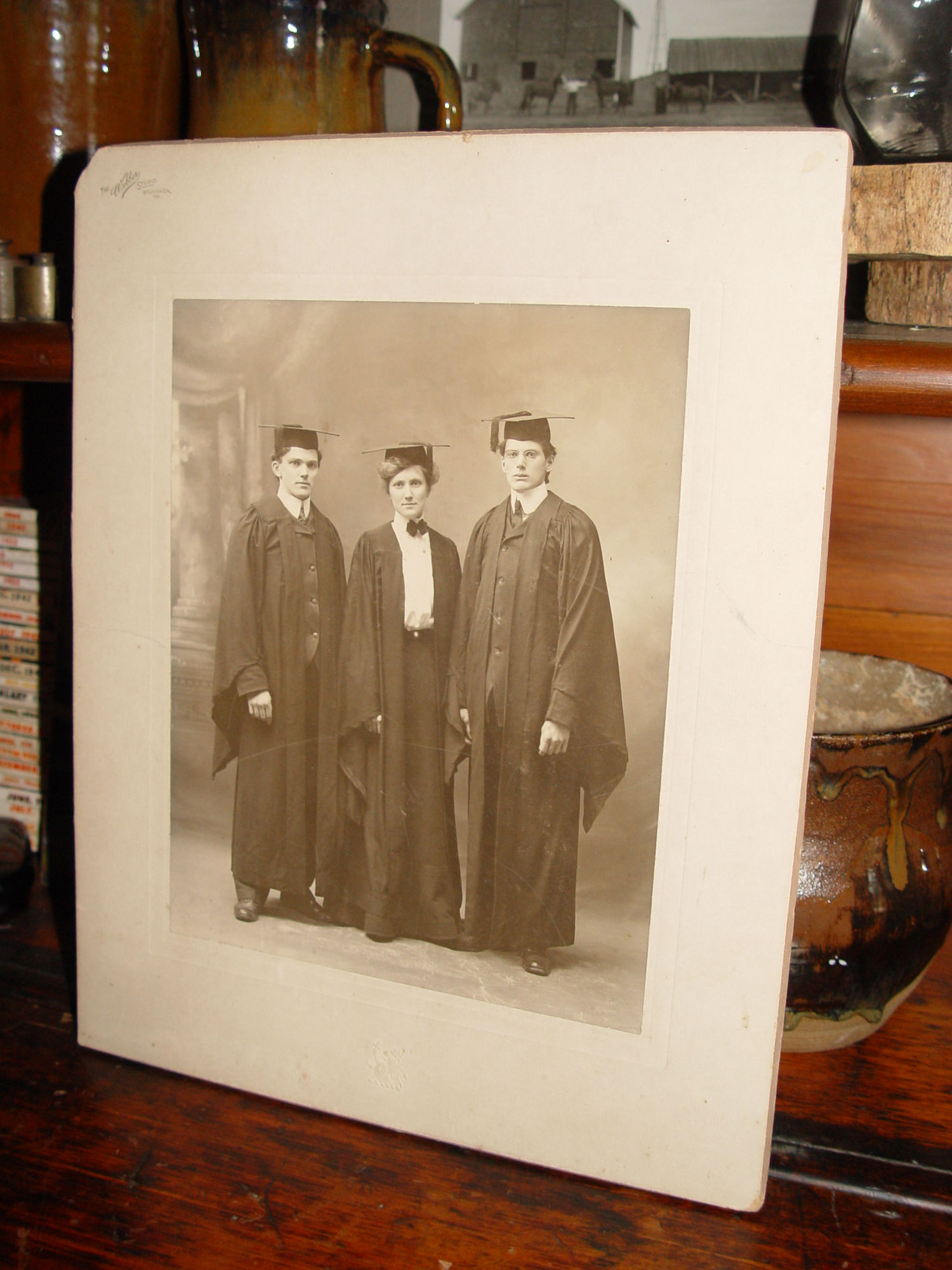 Brunswick Maine Graduates
                                        Bowdoin College? 1900s Lrg
                                        Cabinet Photograph