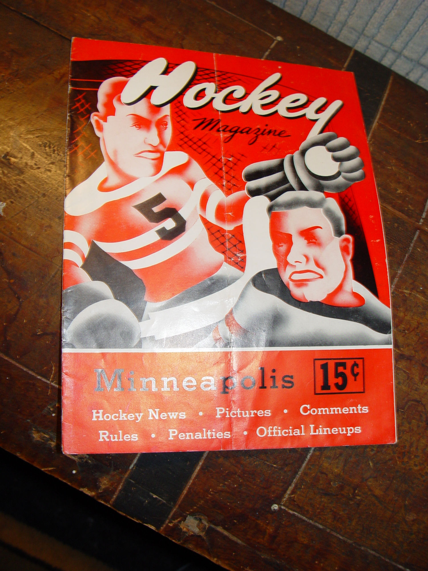 1949-50
                        Minneapolis MILLERS Roster Hockey Magazine
                        (Great Ad's!)