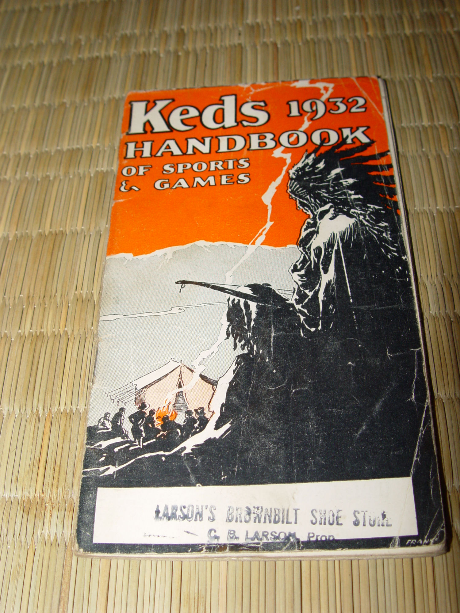 KEDS sneakers 1932 HANDBOOK of SPORTS & GAMES
                pamphlet rare