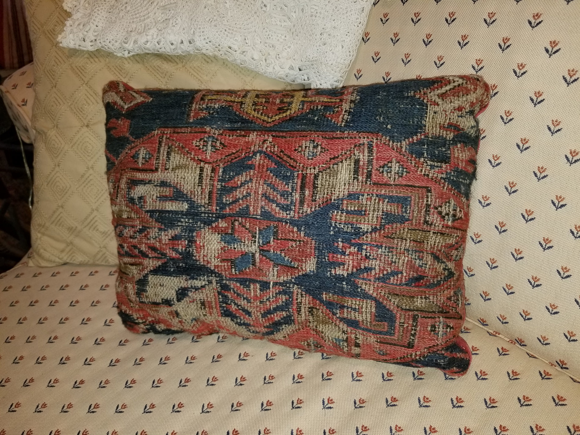 Tribal pillow, Turkish
                                        cushion cover, decorative
                                        organic wool