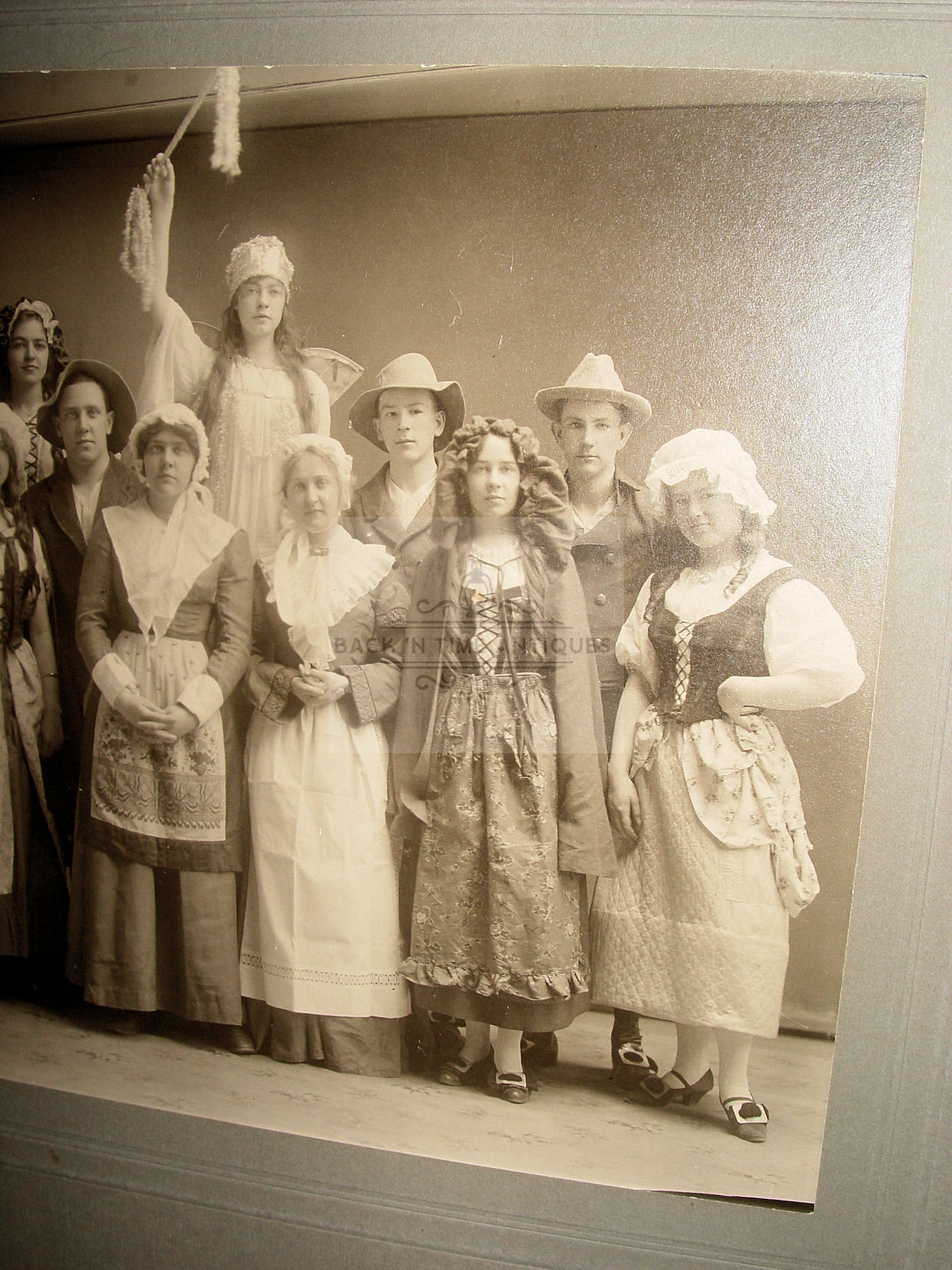 1900s Natick, MA Theater Play Pilgrims,
                Thanksgiving Costumes: Holden Cabinet Photo