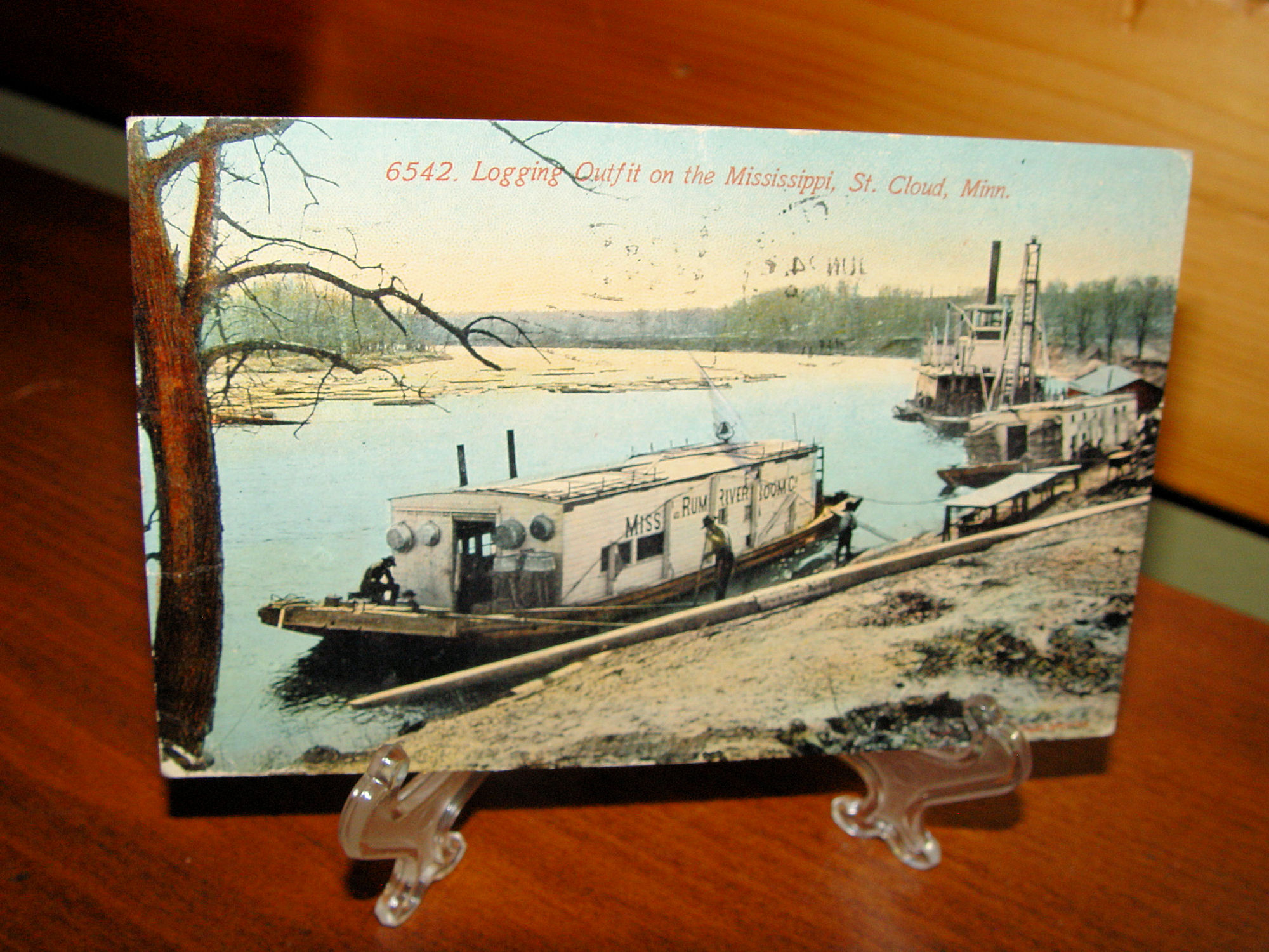 Logging Outfit
                                                on the Mississippi St.
                                                Cloud, Minn. 'Miss. Rum
                                                River Boom Co.'