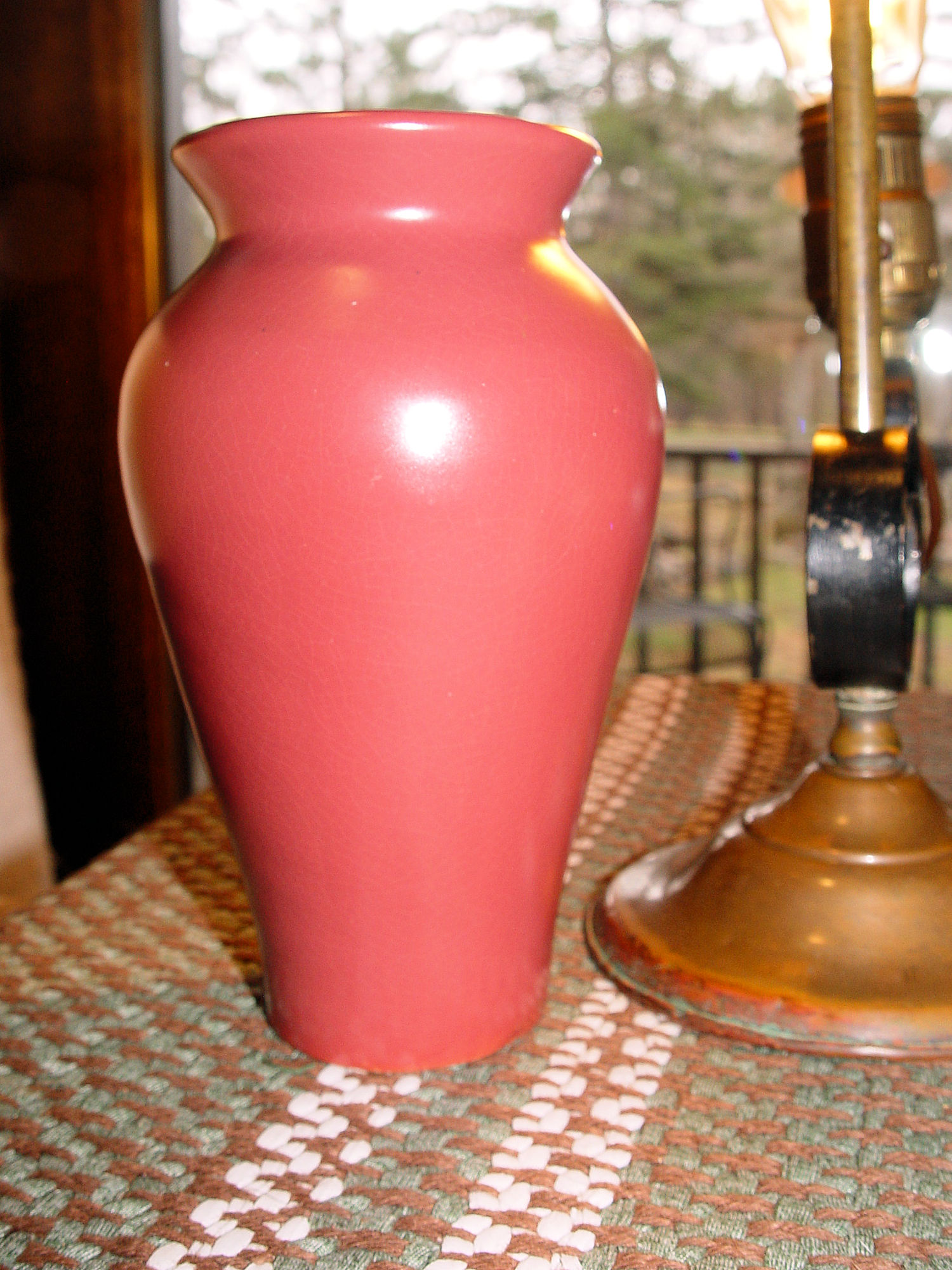 1920s Arts and Crafts Era
                                        Mauve California? Pottery Vase