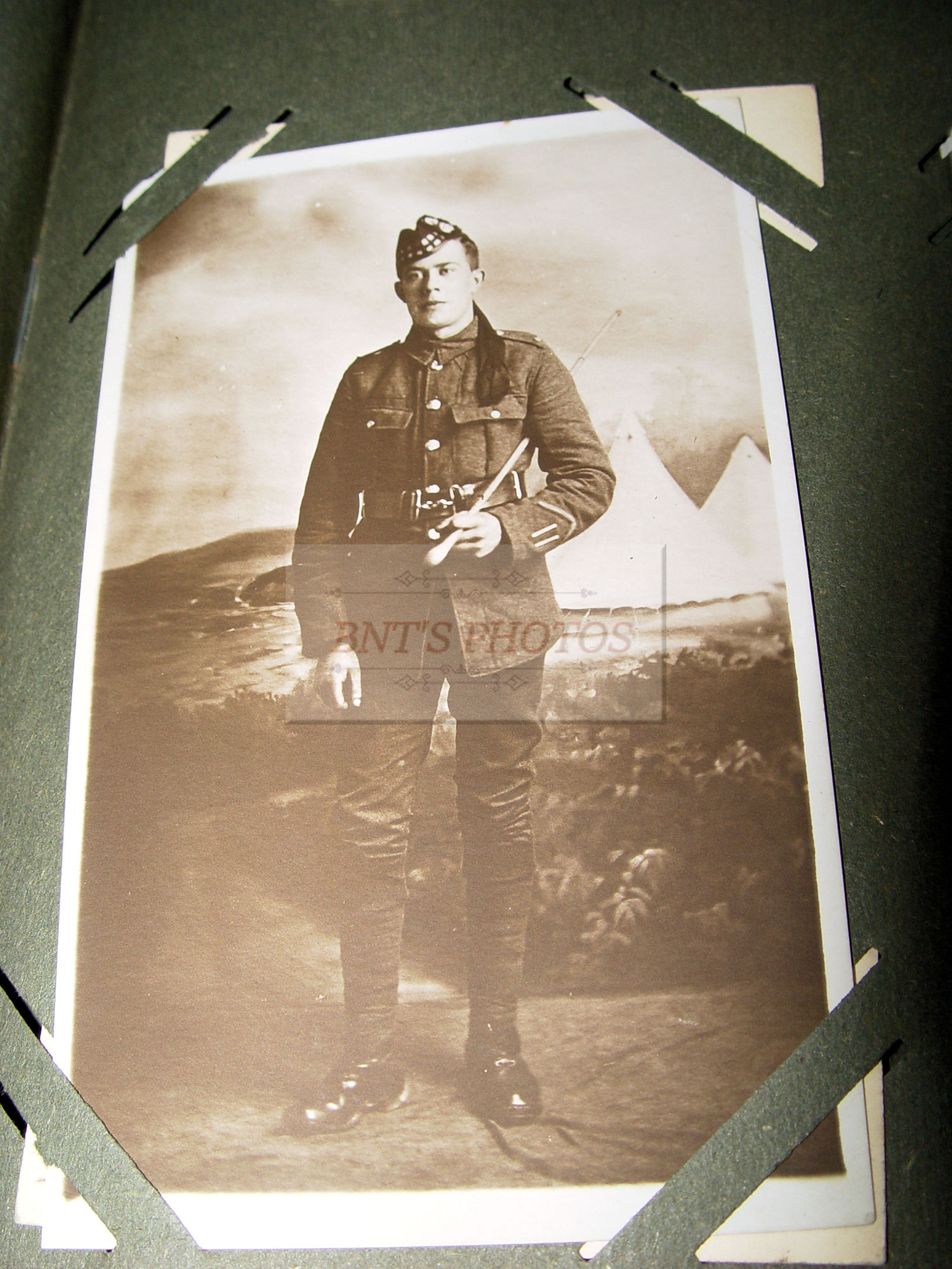 WWI British,
                        Scottish Firth Chinley Cricket Sport Military
                        Soldiers RPPC Album