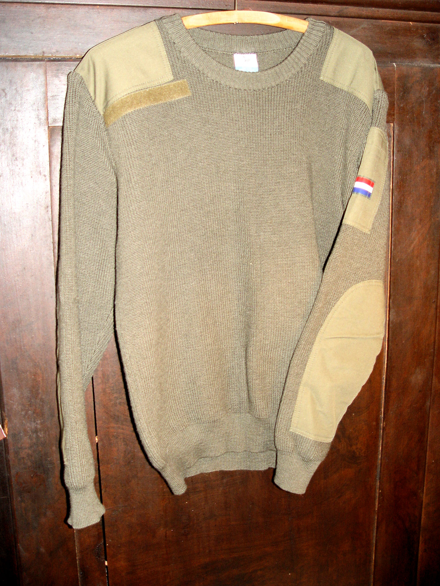 Vtg German / Austrian
                        Army Alpine Sweater Commando Jersey Drk Green
                        Pullover