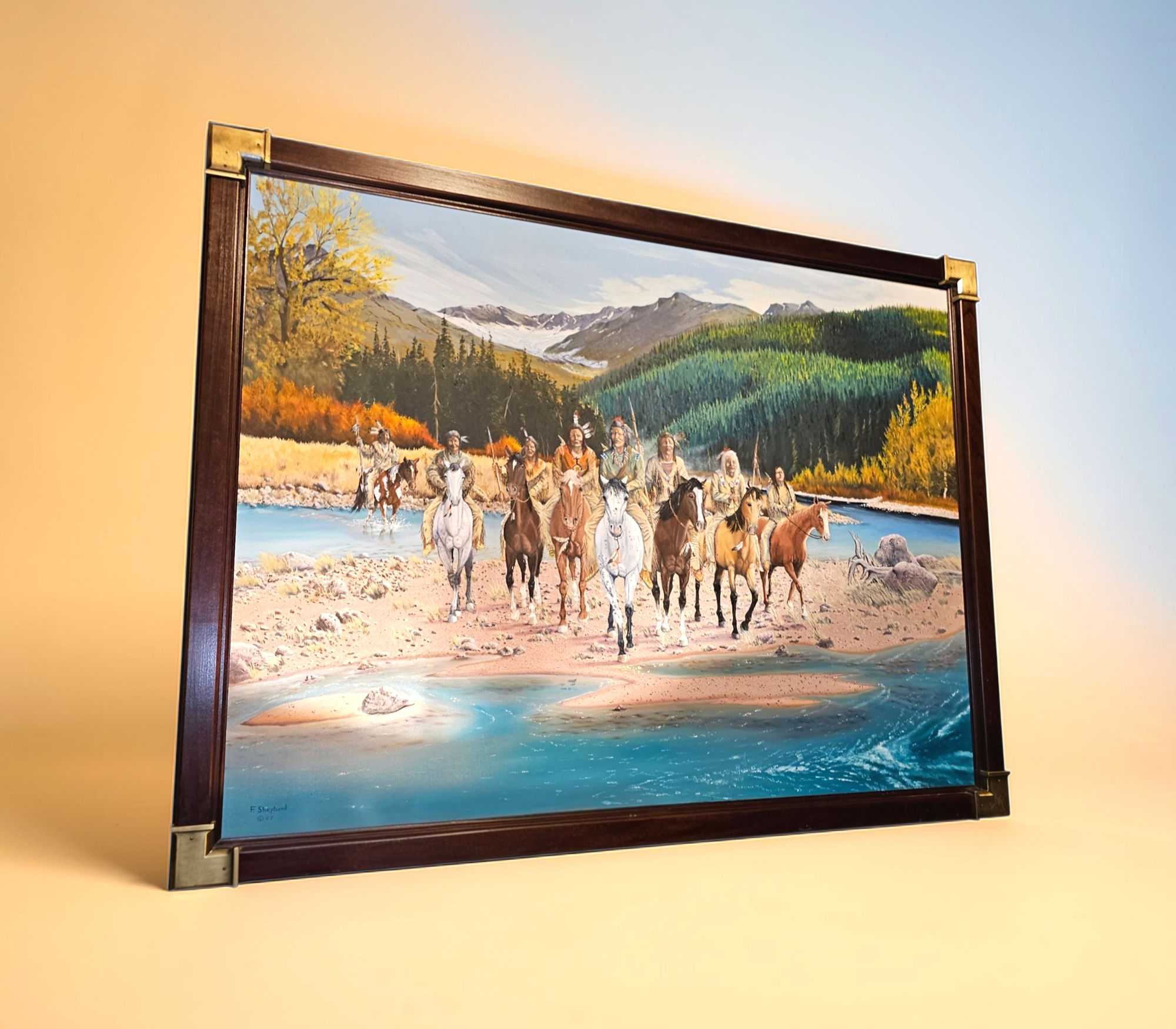 2006 and 2007 Large Western
                                        Realism Oil Paintings by Frank
                                        Shepherd