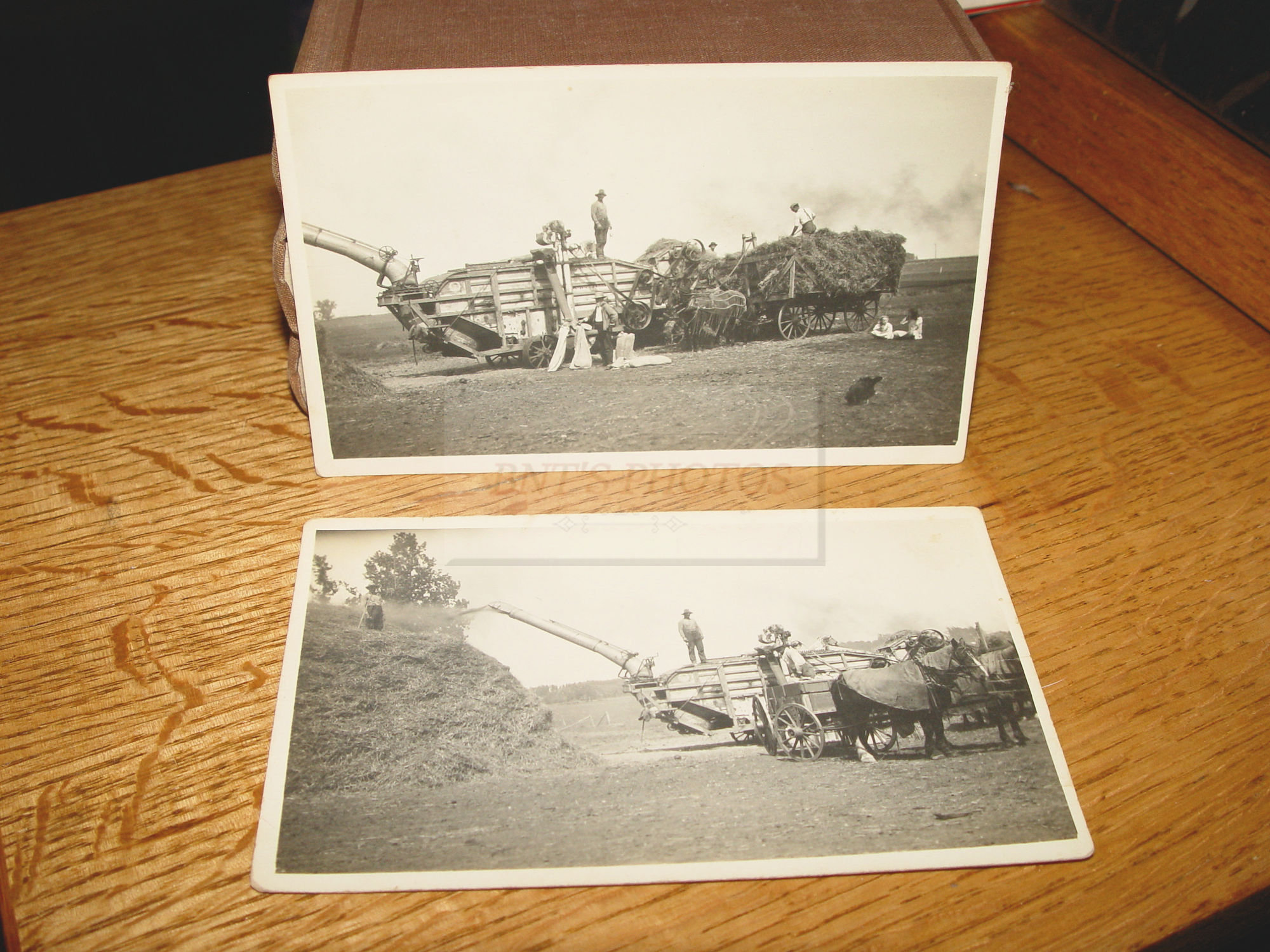 RPPC Minneapolis
                                                Threshing Machine
                                                harvest season /
                                                Horse-drawn wagon