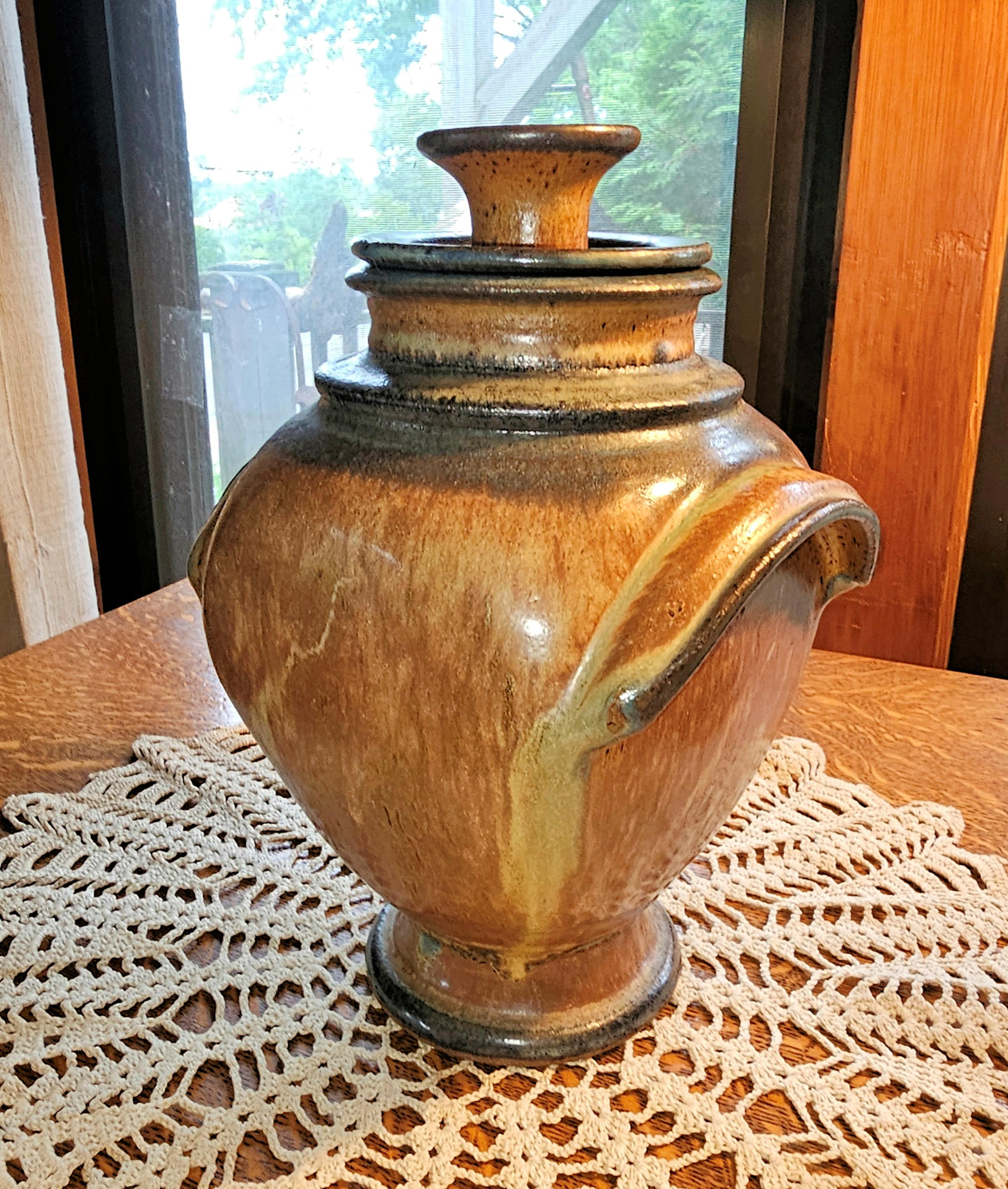 Vintage Italian Pottery
                                        Pouring Vessel Oil, Vinegar
                                        Cruet