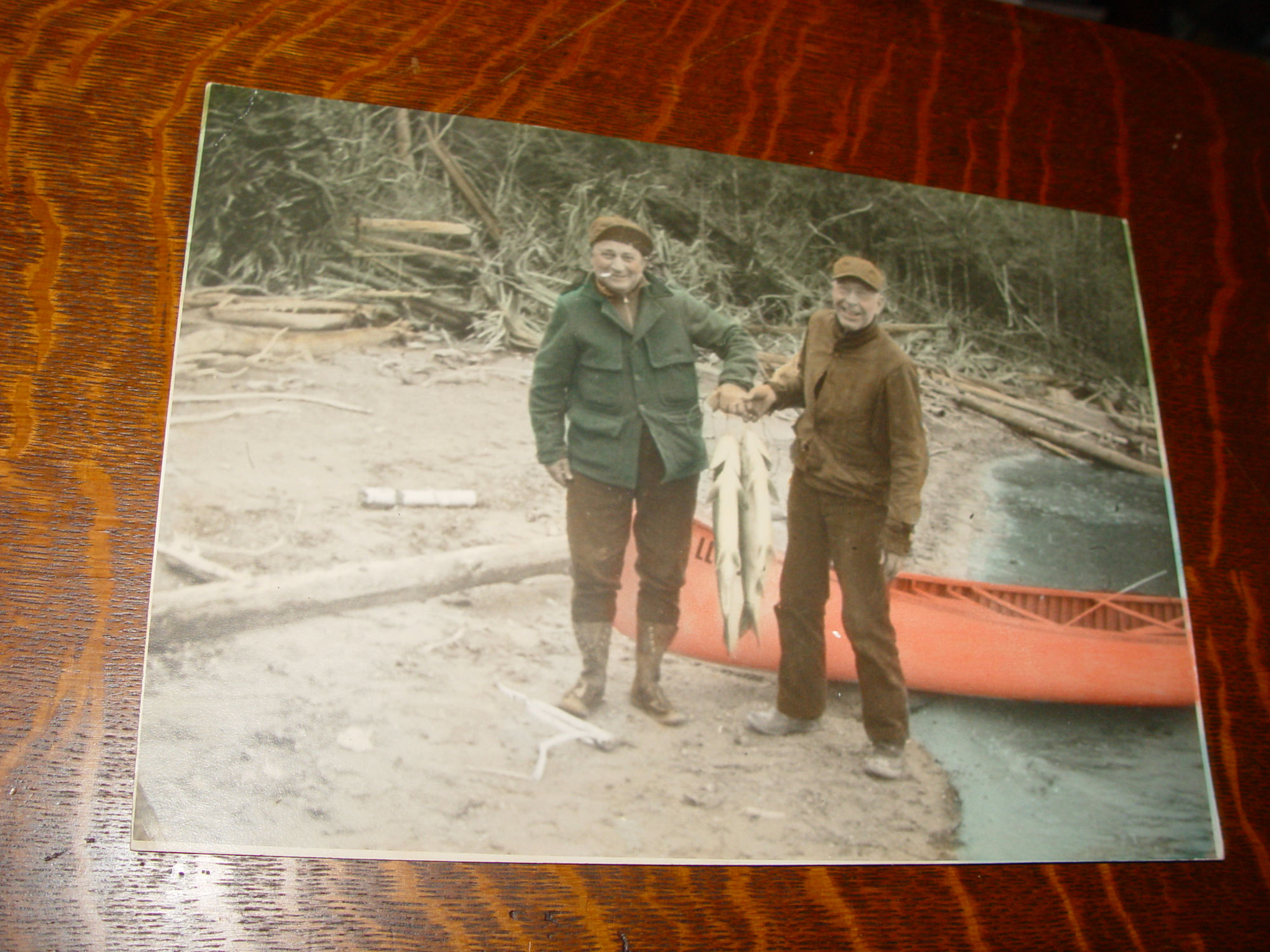 Park
                        Rapids Mn Men, Trout Fishing: Antique Hand
                        Tinted Photographs