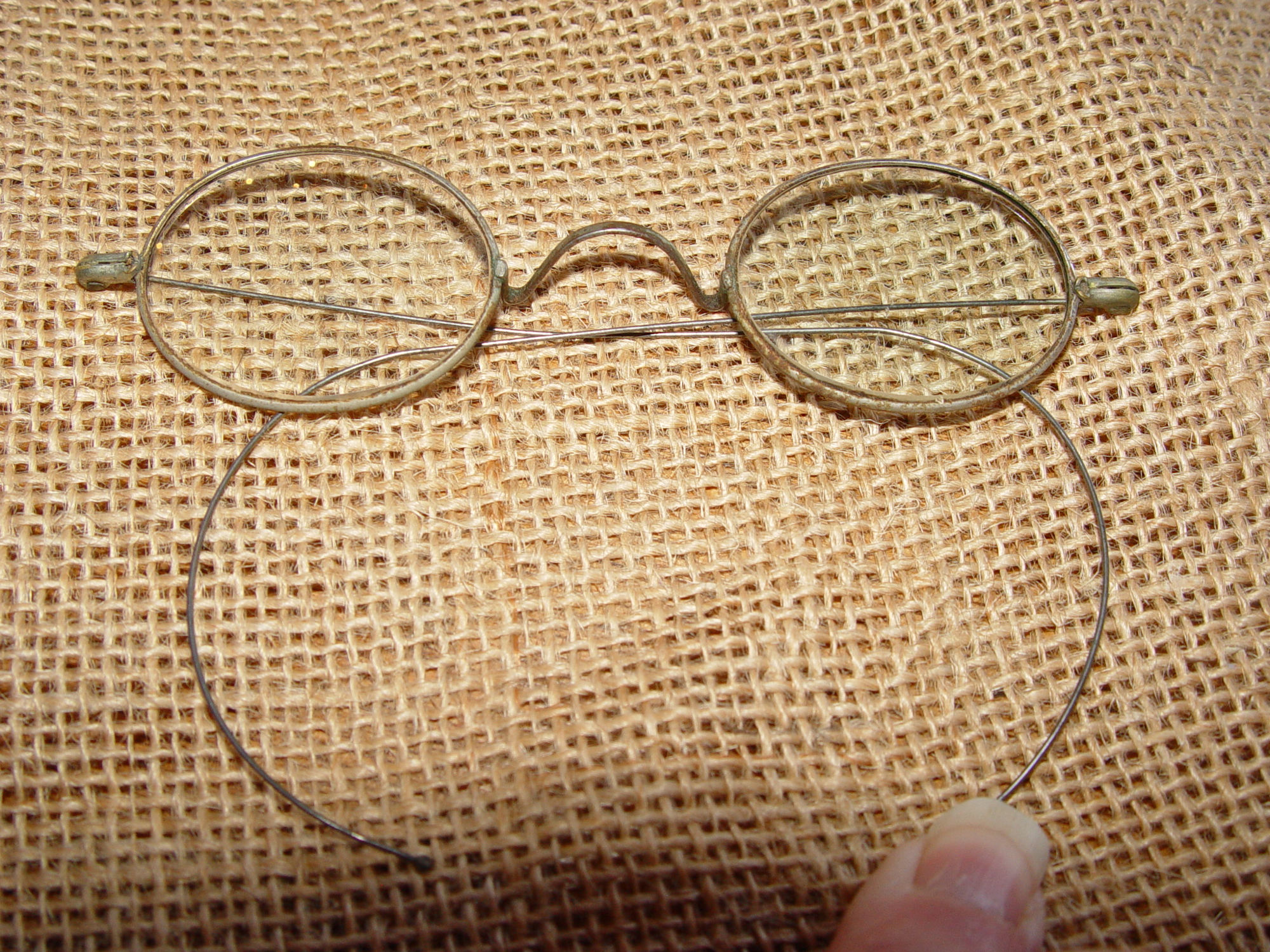 19th c.
                        Wire Rimmed Spectacles, Reading Glasses